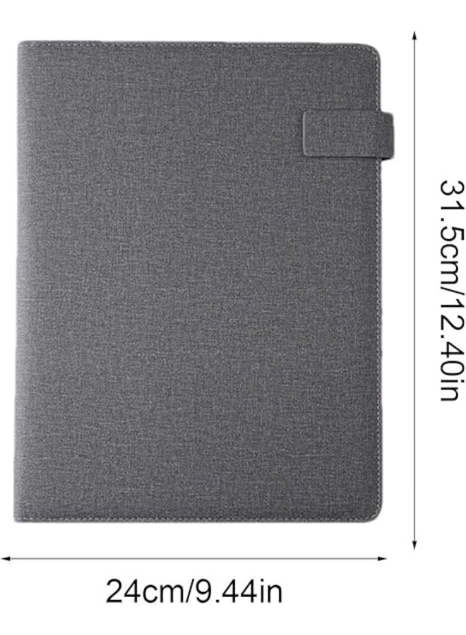 Arabest Conference Binder - A4 Meeting Organizer, Professional Notebook Folder, Multi Pocket Storage Feature, Sturdy Document Function, Premium Office Tool, Study Room Use 9.45x12.4x0.79 Inches - Image 2